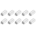 Miniatyrbillede 3 af 8: 10 stk. Aluminiumslegering Afstandsstykke Rund Uden Gevind Afstandsstykke Tilbehør Ydre Diameter 6mm Lang 12mm