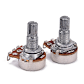 Miniatyrbild 5 av 5: Gitarrpotentiometer A50K B50K Delad Axel Linjär Taper Volym Ton Pot