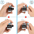 Miniatyrbilde 4 av 5: Digital Finger Tally Counter sett med 2 - håndholdt klikker for sport, arrangementer og pengehåndtering