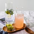 Miniatyrbillede 4 af 5: 360/500ml Sengelampe Vandkaraffel Sæt - Tumbler Glas - Mundskyl Flaske - Juice Kop - Natbord 15.2cm