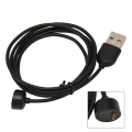 Miniatyrbillede 5 af 8: Udskiftning af oplader til Xiaomi Mi Band 5 6 7 NFC Smartwatch USB Magnetisk opladningsledning til Amazfit Band 5 3,3 ft Sort