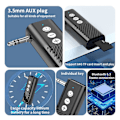 Miniatyrbillede 5 af 5: Bluetooth 5.3 Sender Modtager 3-I-1 USB Adapter Audio Modtager
