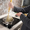 Miniatyrbilde 6 av 8: 4 hull S-formet spaghetti-måler i rustfritt stål, praktisk og holdbar kjøkkenhjelp