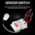 Miniatyrbild 2 av 5: 12V 24V PIR Rörelsesensorswitch IR Infraröd Mänsklig Induktion Tidsfördröjningsrelä Switch Korridor LED Ljus Timer Switch