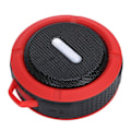 Miniatyrbild 6 av 8: C6 Bluetooth-högtalare med sugkopp karbinhake vattentät mini-subwoofer för utomhussporter röd