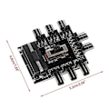 Pikkukuva 2 / 5: Pc Ide Molex 1 - 8-suuntainen jakaja jäähdytystuulettimen keskitin 3-nastainen 12 V virtapistokesovitin