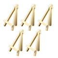 Miniatyrbilde 1 av 8: 5 stk 5 tommers Mini Display Tre Easel Triangulær Støtte Bærbar Mini Tre Kunstner Staffeli for Bryllup Fester