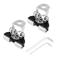 Miniatyrbillede 2 af 5: 2 stk. Universal Jern Bil Motorhjelm LED Arbejdslys Beslag Off Road Arbejdslampe Monteringsholder