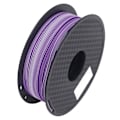 Miniatyrbillede 4 af 8: 3D-printer PLA-filament dobbelt farve lilla hvid pæn ledningsføring jævn udskrivning silkeblødt udseende printerfilament
