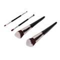Miniatyrbillede 4 af 8: 4 stk. vinklede eyeliner-pensler med stærk gribekraft, bærbar foundation-concealer-pensel