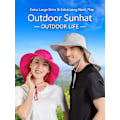 Miniatyrbilde 2 av 4: Unisex Safarihatt Solhatt UV-beskyttelse med god beskyttelse