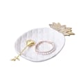 Miniatyrbillede 5 af 5: Keramisk tallerkenfad 3D Ananas Design Ring Organizer Smykkebakke Hvid