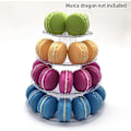 Miniatyrbillede 5 af 5: 4-lags Klar Rund Macaron Display Stand til Bryllup, Fødselsdag, Macarons, Desserter, Kager