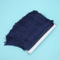 Miniatyrbild 4 av 8: 10yd 14cm Lång frans tofs Polyester Spetskant Band Sy Scen DIY Kläder Gardin Plagg Tillbehör Marinblå