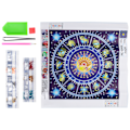 Miniatyrbilde 5 av 8: Trefarget Resin Diamantmaleri Kit DIY Kunst Håndverk Soverom Dekorative Ornamenter