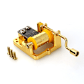 Miniatyrbillede 1 af 8: Cool 18 toner DIY Mechanical Musical Box Golden Music Movement