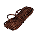 Miniatyrbillede 4 af 8: Fløjlsreb Dobbeltsidet Funklende Nylon til DIY Halskæde og Armbånd 5 Meter (Brun)