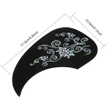 Miniatyrbilde 2 av 8: 2 stk Kommaform Pickguard Pick Guard-klistremerke for akustisk gitar (Silver Vine)