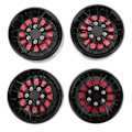 Miniatyrbillede 3 af 8: 2,2 tommer Beadlock hjul fælge Hub RC aluminiumlegering Beadlock hjulnav til TraxxasBlack