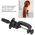 Miniatyrbilde 7 av 8: Parykk hode Formholder Stativ Brakett Frisør Treningsverktøy Stativ Falsk Hode Form Stativ Svart