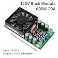Miniatyrbillede 2 af 5: 600W 30A DC-DC Buck Modul CV CC Justerbar Buck Converter 120V 100V 96V 84V Display Solar LED Driver Strømforsyning