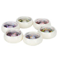 Miniatyrbilde 7 av 8: 6 bokser runde paljetter Plast Fargerikt glitter Dekorative smuler DIY-pyntrekvisita