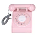 Miniatyrbillede 6 af 8: Børns simuleringstelefonlegetøj Retro interaktivt fastnettelefonlegetøjPink