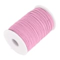Miniatyrbillede 7 af 8: Elastisk ledning 50 Yards 0,1 tommer bred blød fleksibel nylon åndbar vaskbar armbåndssnor til håndværk DIY perler Pink