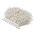 Miniatyrbillede 3 af 5: 2m Strudsefjer Trim Fjer Ribbon Kantbånd til DIY Håndværk og Kostumer Beige