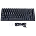 Miniatyrbillede 1 af 8: Gaming tastatur bærbar 84 taster TYPEC Keypads med baggrundsbelysningseffekter til pc-gamere bærbar computer arbejde