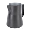 Miniatyrbilde 2 av 8: 550 ml melkeskummerkanne i rustfritt stål 304 med spiss tut, melkeskummerkopp, tilbehør til kaffemaskin, svart