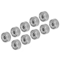 Miniatyrbilde 5 av 8: 10 stk Kulelager i rustfritt stål Mute Rolling Skateboard Wheel Drive Accessories S623Z