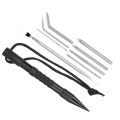 Miniatyrbillede 4 af 8: 9 stk rustfrit stål paraply reb nåle sæt DIY armbånd strikke nåle