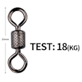 Miniatyrbillede 5 af 5: Fiskeri svirvel konnektor ring rullende rotator for sikkerhed Kana krog C