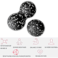 Miniatyrbild 4 av 5: 2 st Massageboll Set, Jordnöts Duo Massagebollar, Duoboll 8cm 16cm, För Själv Myofascial Triggerpunktsbehandling -CHSZ
