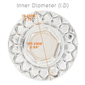 Miniatyrbilde 4 av 5: 168 mm Bilfelg Senterkopp Nav Senterkopp 9155L169 kompatibel med 247L169 09.24.028, 4 stk