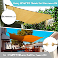 Miniatyrbild 4 av 5: Heavy Duty Rostfritt stål Shade Sail Fixation Kit - Idealisk för trädgård, triangel, fyrkantiga och rektangulära Shade Segel
