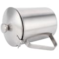 Miniatyrbild 6 av 8: Kaffe Latte Kopp Tjockna 304 Rostfritt Stål Mätkopp Mjölkskummare Kanna med Skala Lock500ml med Lock