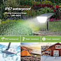 Miniatyrbild 5 av 5: Solcellsdrivna Utomhus Trädgårdsbelysning, Dagsljusvitt, Vattentät IP67, för Gräsmatta, Patio, Uppfart, Veranda (2-pack)