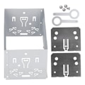 Miniatyrbillede 1 af 8: 2 Din Universal Radio Ramme Aluminiumlegering Stereo Audio Installationsfascia Passer til B5/MK3/MK4