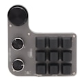 Miniatyrbilde 7 av 8: Mini tilpasset tastatur 9 taster 3 knapper programmerbar RGB bakgrunnsbelyst programmering makro tastatur for dataspill programvare svart