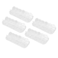 Miniatyrbillede 5 af 8: 5 stk Nail Art perlesæt 12 rum 2 mm 2,5 mm 3 mm 4 mm DIY Stilfuldt Elegant hvid flad bagside halvrunde perlesæt