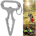 Miniatyrbild 3 av 8: 2 st Multifunktion Mini EDC Spike Wrench Flasköppnare Skruvmejsel Multiverktyg för Utomhus Camping