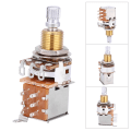Miniatyrbilde 8 av 8: A500K elektrisk gitar Lineær potensiometer Tone Pull Button Switch Pot Pickup Switch