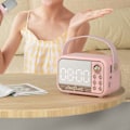 Pikkukuva 5 / 8: Retro kannettava Bluetooth-kaiutin Langaton Mini Bluetooth-kaiutin Klassinen Retro Musiikkisoitin Ääni Stereo Pinkki