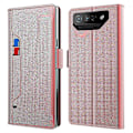 Pikkukuva 1 / 5: PU-nahkainen puhelinkotelo Asus Rog Phone 7:lle - Peilikorttipidike, puhelinjalusta, musta