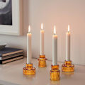 Miniatyrbilde 2 av 5: Glasslysestaker for kirkebryllup, bursdagsfest, middagsgave