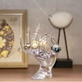 Miniatyrbillede 3 af 5: Smykkeudstillingsstativ, Transparent Polyresin Armbånd Ring Urholder, 6,6 Tommer