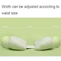 Miniatyrbilde 4 av 5: Side Sleeper Gravidpute U-formet Dobbel Kileformet Mammakpute med Justerbar Putestøtte - B11 Whitegold