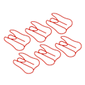 Miniatyrbilde 4 av 8: 100 STK Papirklips Metall Multifunksjonell Papir Memo Bærbar Kontorklips for Document Red